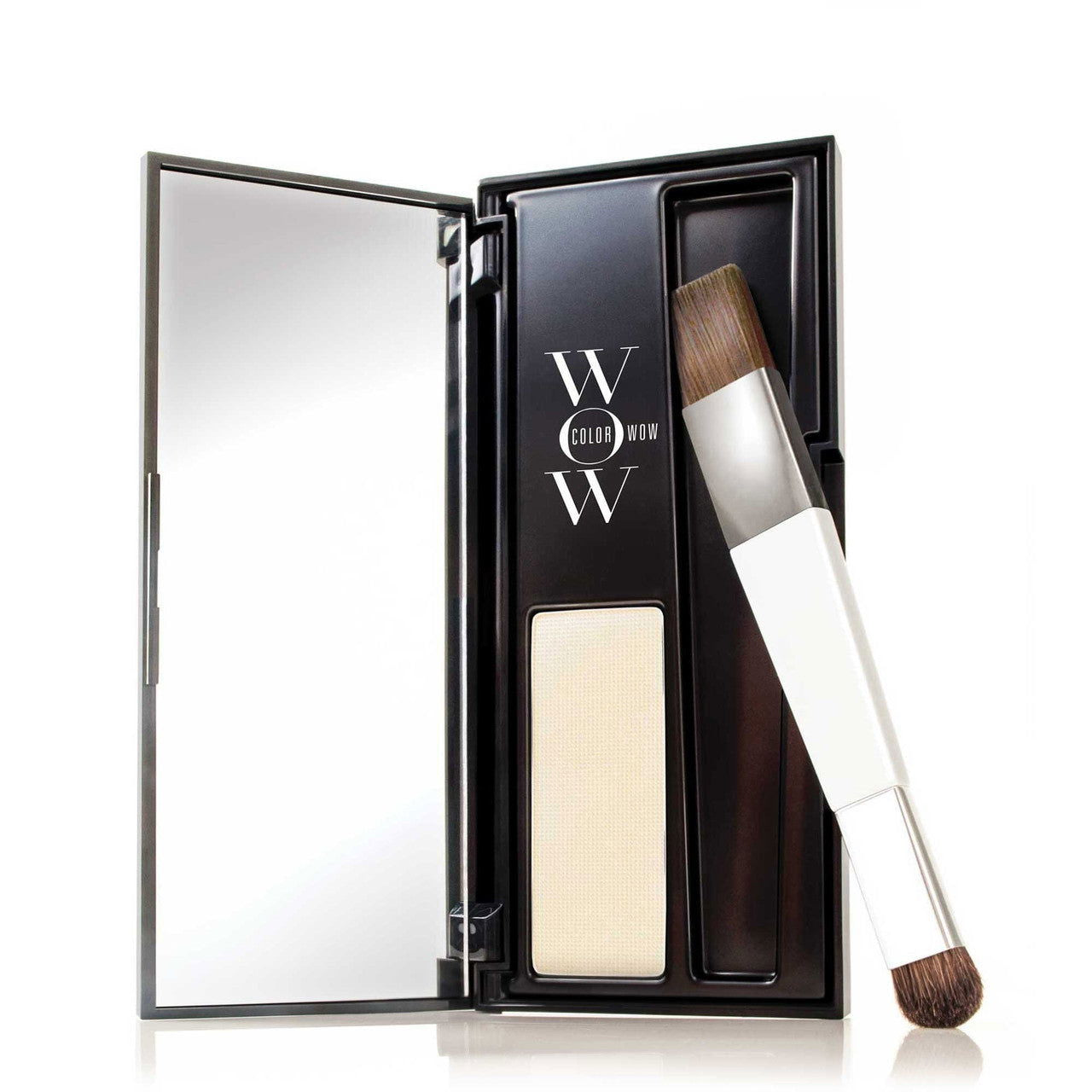 Color WOW root cover up kit with brush and sponge in open case