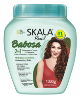 Skala Babosa 2-in-1 conditioning cream bottle, teal cap, 1000g