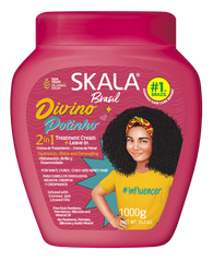 Pink Skala Divino Potinho 2-in-1 treatment cream bottle, 1000g with flip cap.