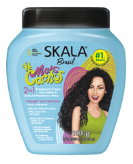 2-in-1 hair treatment conditioning cream bottle, blue, 1000g
