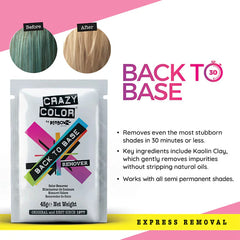 Crazy Color Back to Base remover 45 g sachet pouch