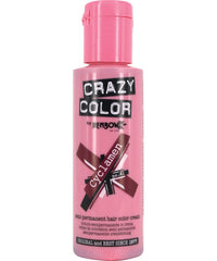 Cyclamen pink permanent hair color bottle with Crazy Color label