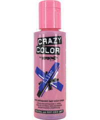 Permanent hair color bottle, lilac pink liquid, plastic cap