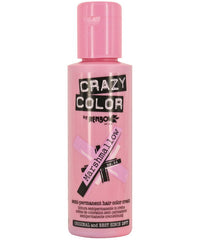 Crazy Color Marshmallow semi-permanent hair color in 100 ml pink bottle