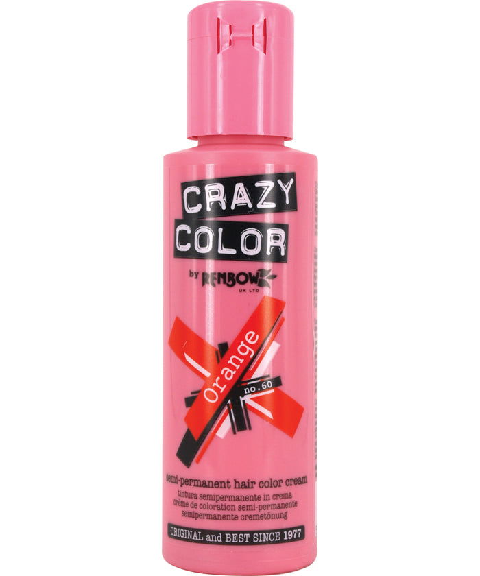 Crazy Color orange hair color bottle, 100 ml