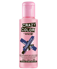 Crazy Color Sapphire hair color cream, 100 ml pink bottle