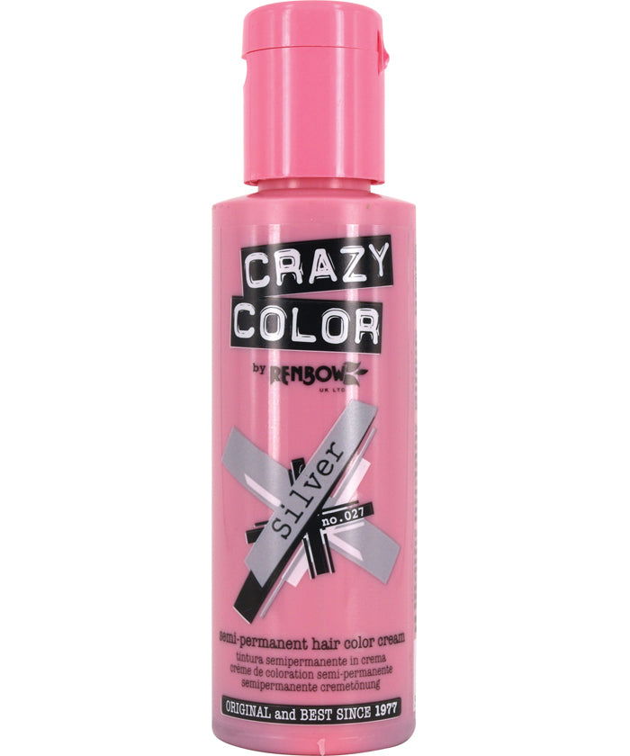 Permanent pink hair color bottle with pink cap, 100 ml
