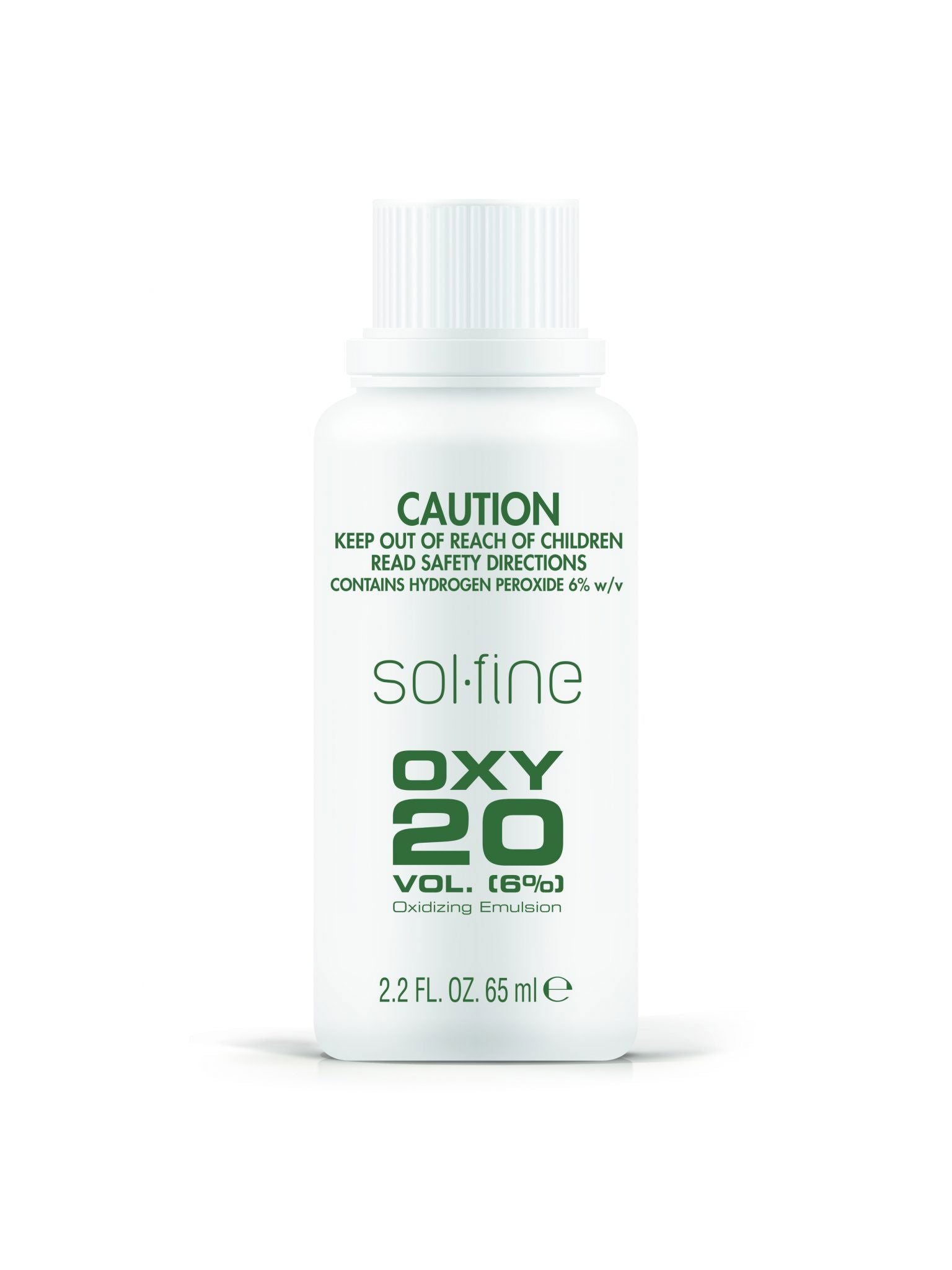 Oxy 20 developer cream bottle, 65 ml, white cap and label