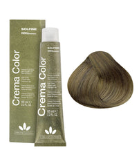 Solfine hair color cream tube and box, dark blonde 6N, 65 ml