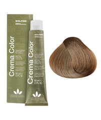 Hair color cream tube and box, golden blonde shade (65 ml)