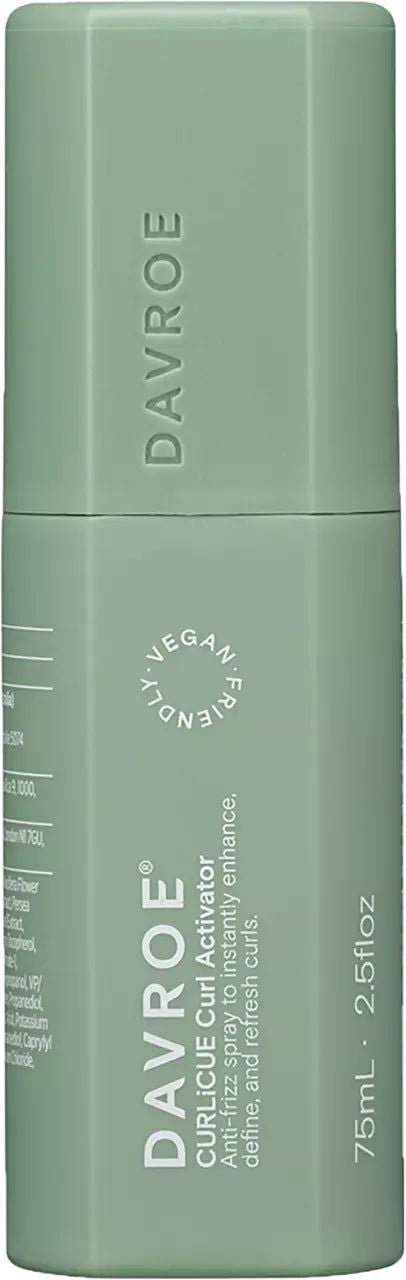 DAVROE curl activator bottle, sage green pump-free container, 75 ml