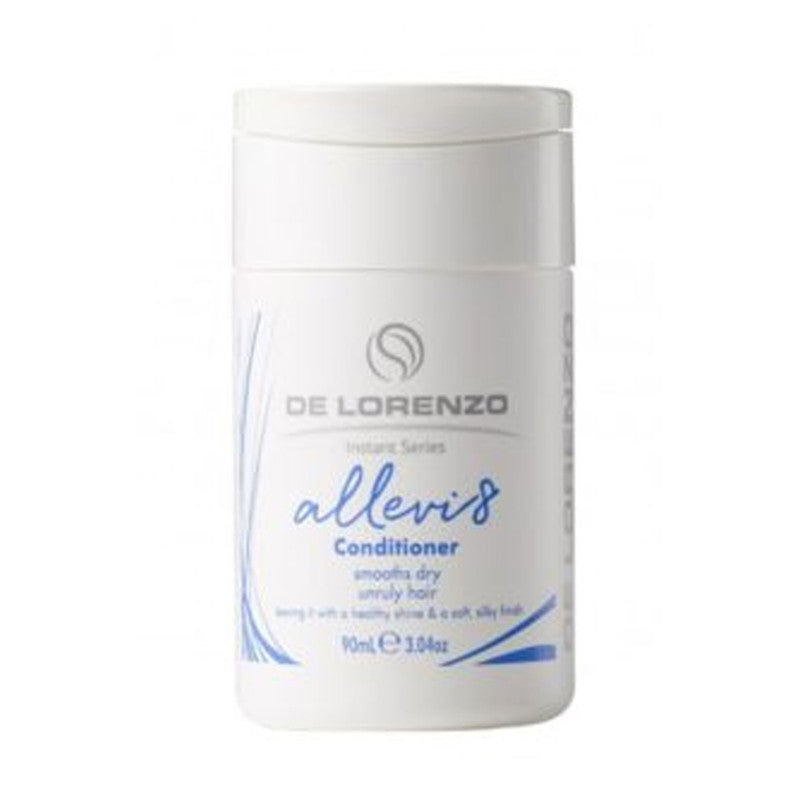 DE LORENZO Allevi8 instant conditioner bottle, 90 ml, white with blue label