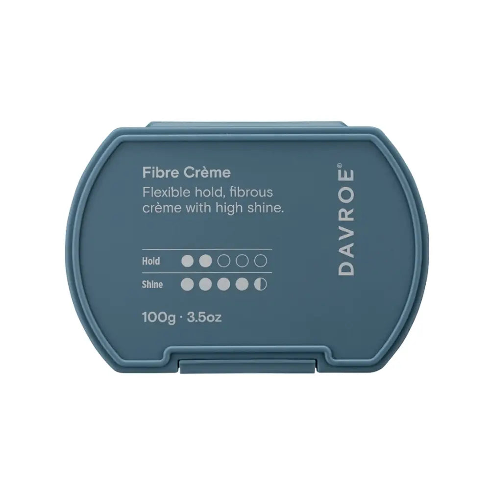 Davroe Fibre Crème styling crème wax tub, 100g; flexible hold with high shine, fibrous texture