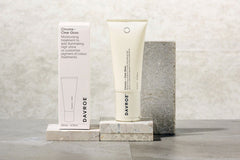 Hair gloss toner tube with outer carton, cream Davroe label on front
