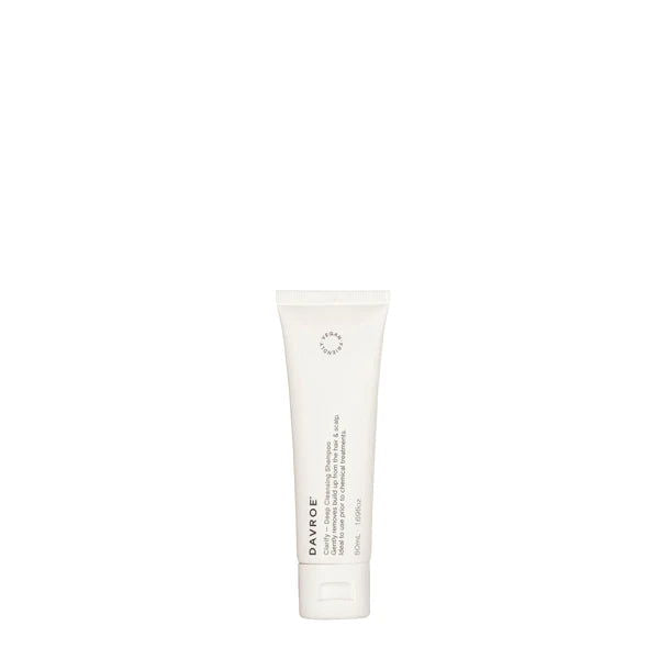 Davroe Clarify deep cleansing shampoo squeeze tube, white
