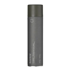 Davroe complete aerosol hairspray can, dark gray bottle with silver cap