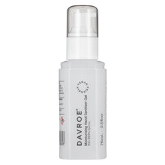 Davroe moisturizing hand sanitiser 75ml bottle with white pump and clear cap