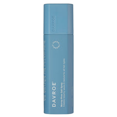 Davroe sea salt spray bottle, blue cylindrical canister with vertical label