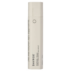 Davroe Scalp Remedy anti-dandruff shampoo bottle, cream cylindrical with label