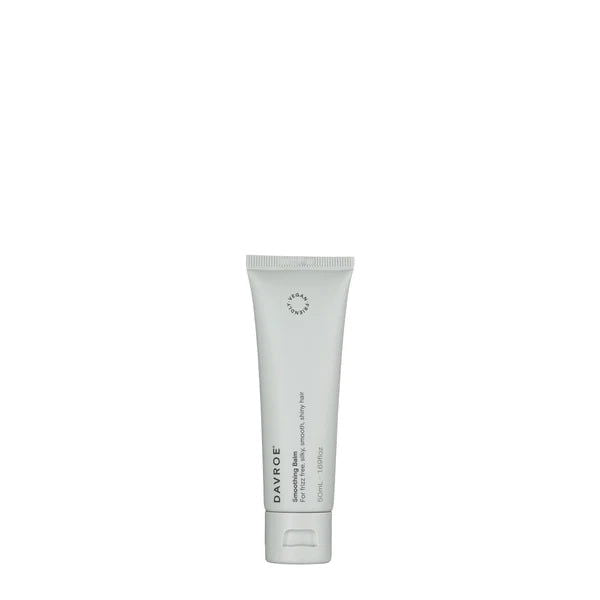 Davroe smoothing balm in white squeeze tube with twist-off cap