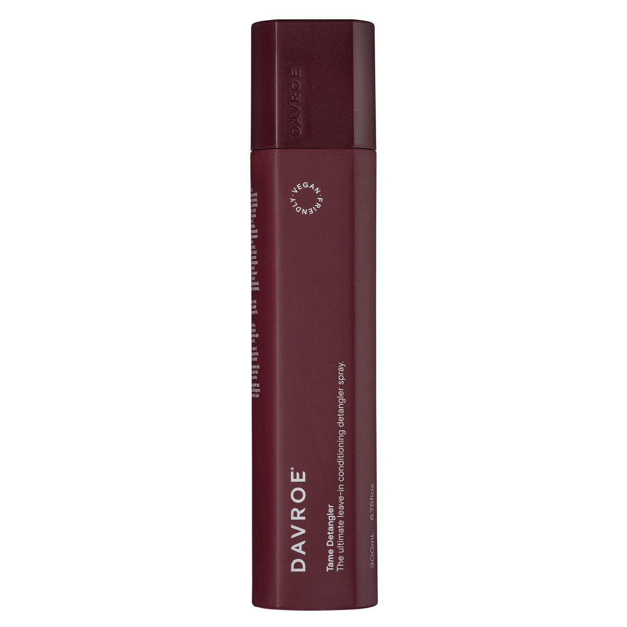 Davroe Tame Detangler 300ml bottle, dark maroon with pump top