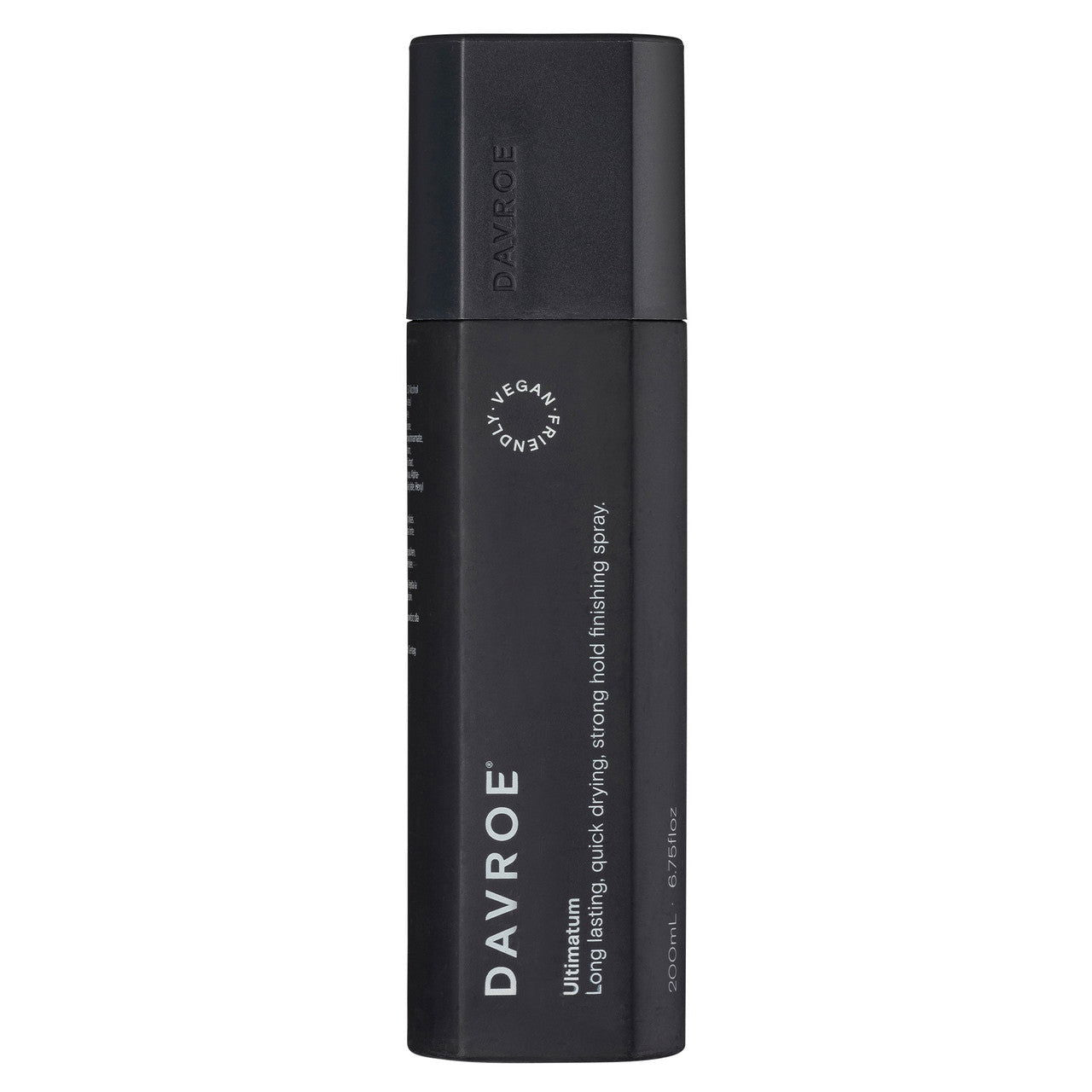 Davroe Ultimatum non-aerosol bottle, dark cylinder with label