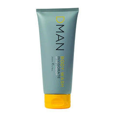 DMAN body wash tube, teal mint with yellow cap, 200 ml