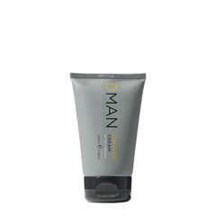 De Lorenzo DMAN shaving cream tube, gray with black pump-style cap