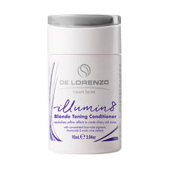 De Lorenzo Illumin8 blonde toning conditioner bottle with lid, 90 ml