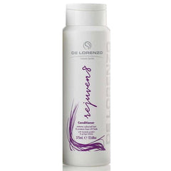 De Lorenzo Instant Rejuven8 conditioner bottle, 375 ml, white with purple label