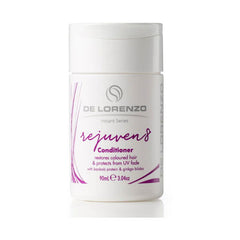 De Lorenzo Instant Rejuven8 conditioner bottle, white with purple label, 90 ml