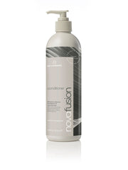 De Lorenzo Novafusion conditioner bottle with white pump, 500ml, frosted label
