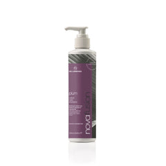 Plum purple shampoo bottle with dispenser pump, 250 ml