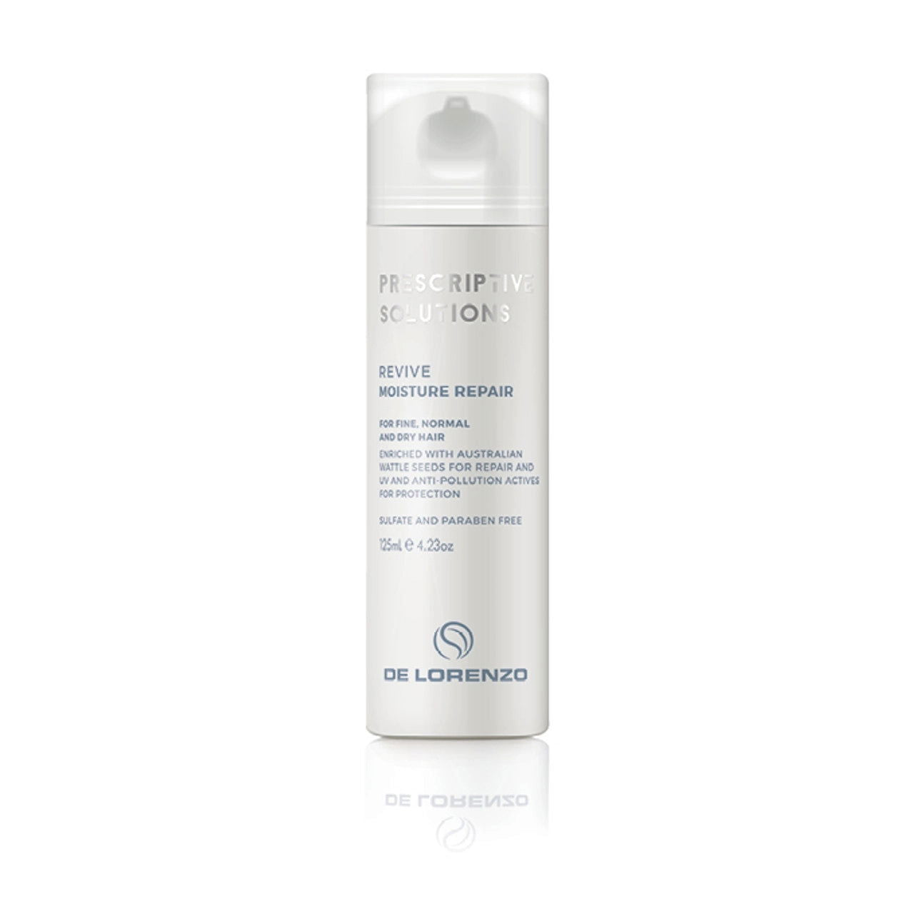 De Lorenzo Revive Moisture Repair bottle, white with flip-top cap and label