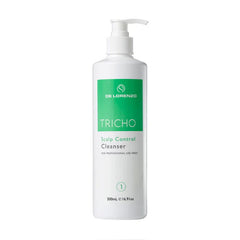 Scalp control cleanser bottle with pump, green label, 500 ml, De Lorenzo TRICHO