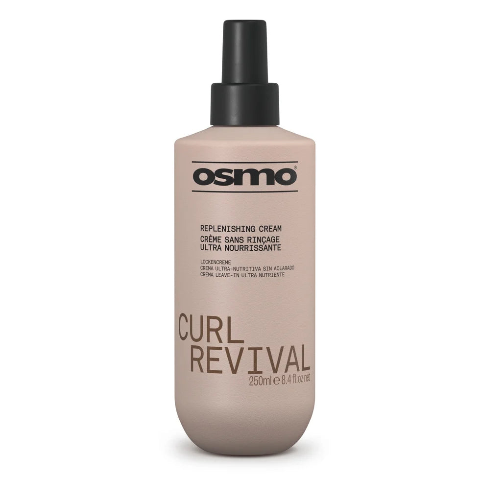 Osmo Curl Revival replenishing cream in beige pump bottle, 250 ml