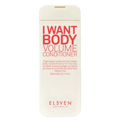 Eleven Australia body volume conditioner bottle, 300ml, front label