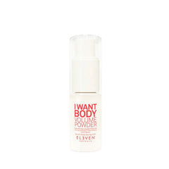 Body volume powder bottle with clear cap