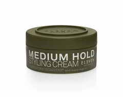 Eleven Australia Medium Hold styling cream jar, olive green, 85g