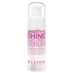 Eleven Australia Smooth & Shine anti-frizz serum bottle, clear pump, 60 ml