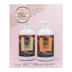 FRÜ pomegranate and fig shampoo & conditioner duo gift set with two bottles