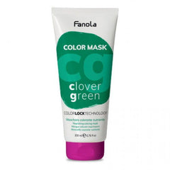 Fanola Color Mask clover green hair mask tube, 200 ml, with green and purple label