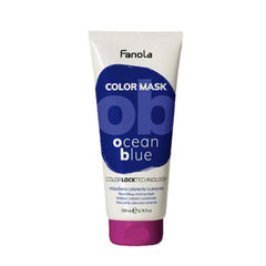 Blue hair color mask in a white squeeze tube, Ocean Blue shade, 200 ml
