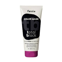 Fanola Total Black color mask hair treatment tube, 200 ml
