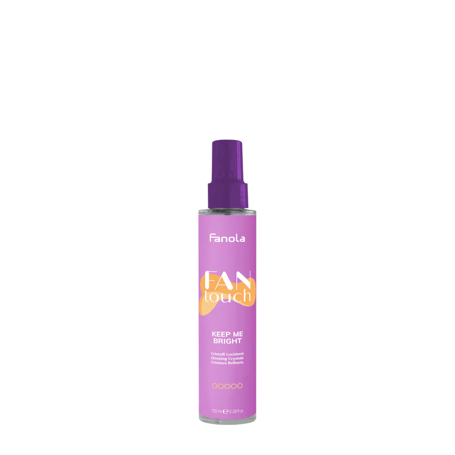 Fanola FANTOUCH keep me bright glossing crystals bottle, purple spray top