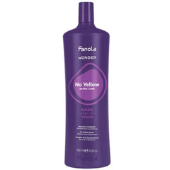 Fanola Wonder No Yellow hair mask bottle, purple with flip-top cap