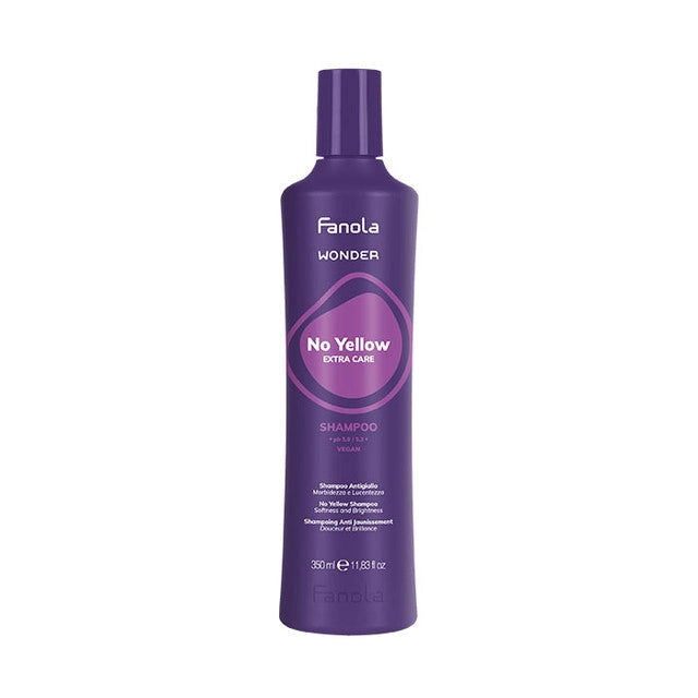 Fanola Wonder No Yellow Shampoo bottle, purple 350 ml