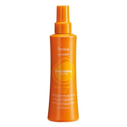 Fanola leave-in nourishing milk bottle with orange pump, 195ml