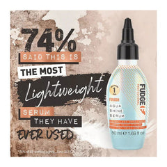 Aqua shine serum bottle, 50 ml, frosted turquoise with dropper-style pump