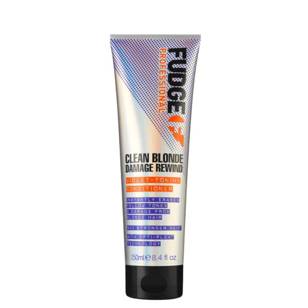 Fudge violet-toning conditioner tube, Clean Blonde Damage Rewind